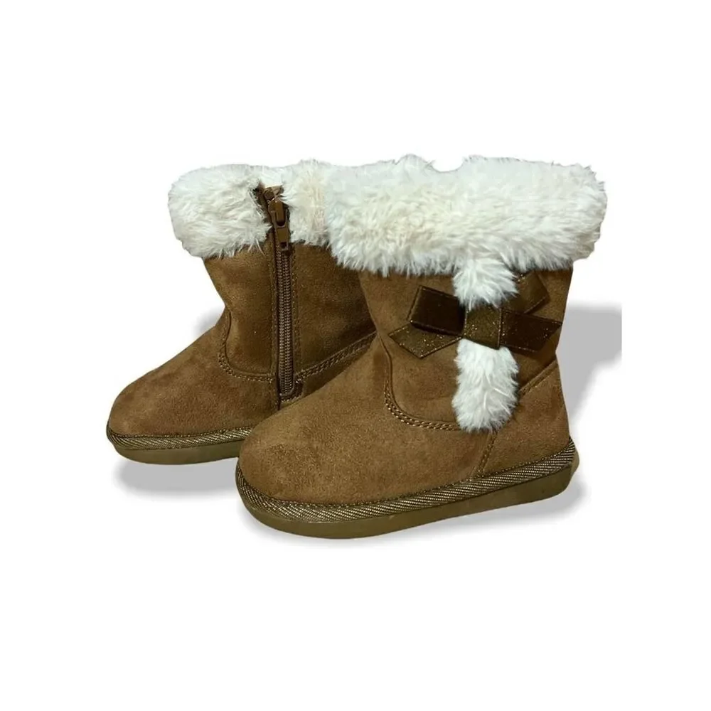 Khombu Kids Boots Size 7M Beige